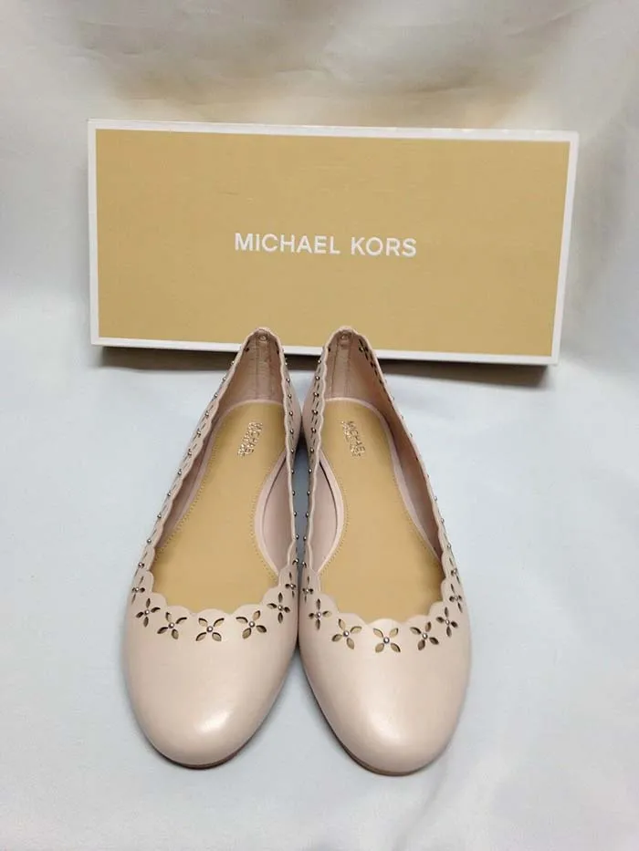 Giày Bệt Michael Kors MK Thalia Soft Pink Màu Be