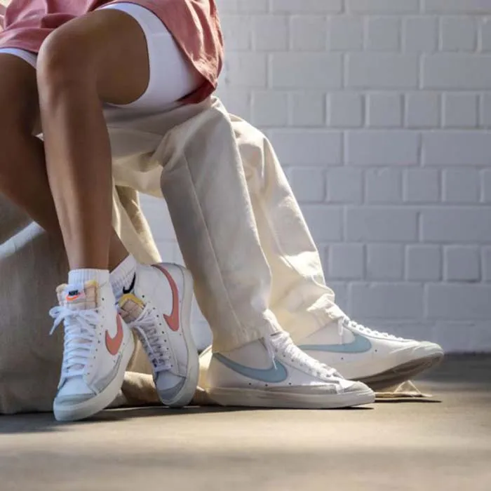 Giày Thể Thao Nike Blazer Mid Vintage White Blue Màu Trắng Size 38 - Giày - Vua Hàng Hiệu