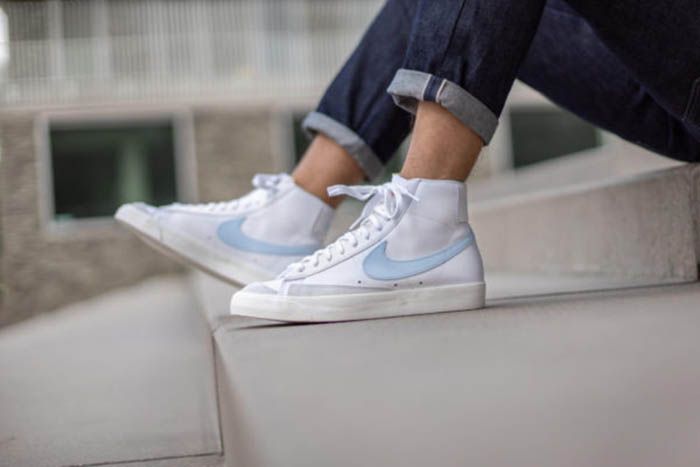 Giày Thể Thao Nike Blazer Mid Vintage White Blue Size 38 1