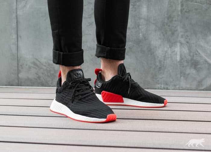 Giày Thể Thao Adidas NMD R2 Black Red Size 36 1