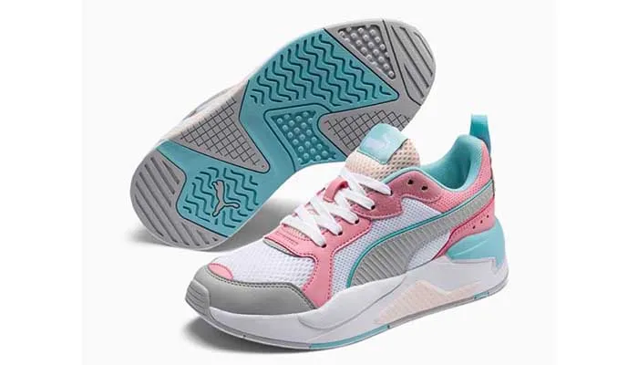 Giày Thể Thao Puma X-Ray Jr Pink/Grey Phối Màu Size 37 - 1