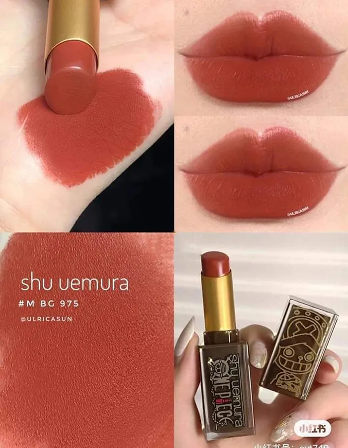 Son Shu Uemura One Piece 975 Rumble Cinnamon Màu Đỏ Gạch