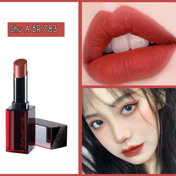 Son Shu Uemura 783 Màu Hồng Cam Đất Vỏ Đen
