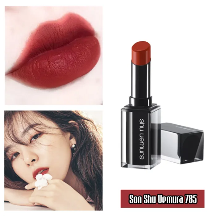 Son Shu Uemura 785 Màu Đỏ Đất Vỏ Đen - Son Môi - Vua Hàng Hiệu