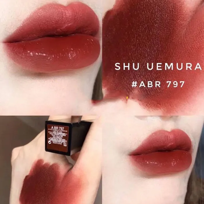 Son Shu Uemura 797 Màu Đỏ Đất Vỏ Đen - Son Môi - Vua Hàng Hiệu