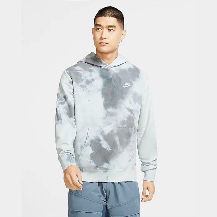 Áo Nike Sportswear Men's Tie-Dye Pullover Hoodie (CU4346-077) Màu Xám Trắng - Thời trang - Vua Hàng Hiệu