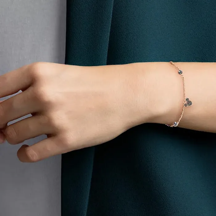 Vòng Đeo Tay Swarovski Remix Collection Mickey Strand, Multi-Colored, Rose-Gold Tone Plated