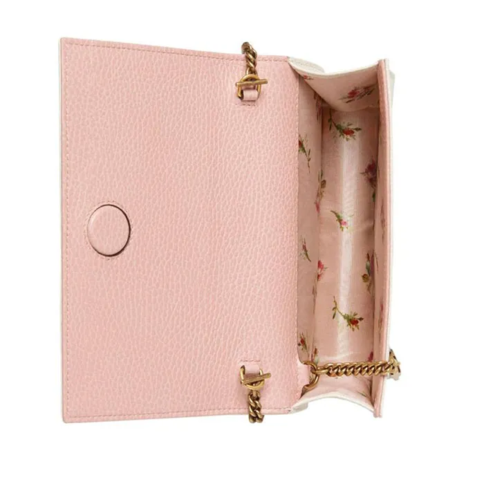 Túi Gucci Off-White Bow Chain Wallet Bag White Leather Màu Trắng - Túi xách - Vua Hàng Hiệu