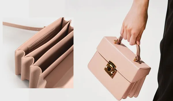 Túi Xách Tay Nữ Charles & Keith CNK Classic Push-Lock Top Handle Bag CK2-50701030 Màu Hồng