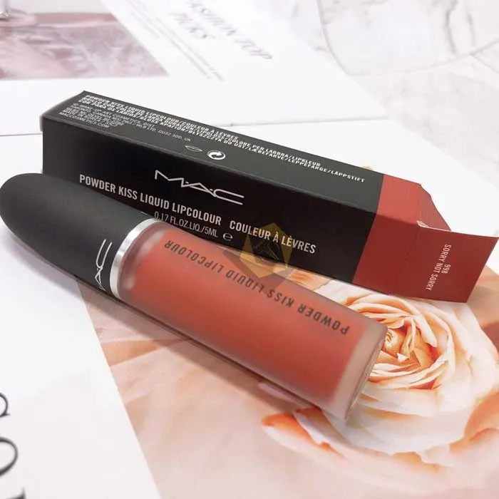 Son Kem Mac Powder Kiss Liquid Lipcolour 2020 Màu 998 Sorry Not Sorry Cam Cháy