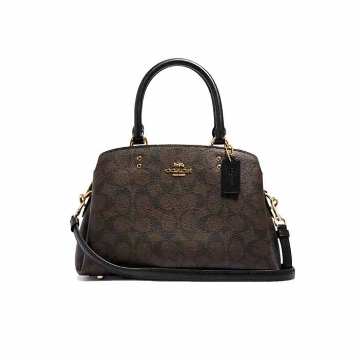 Túi Xách Coach Mini Lillie Carryall F91494 Màu Nâu Đậm Size 25 - Túi xách - Vua Hàng Hiệu