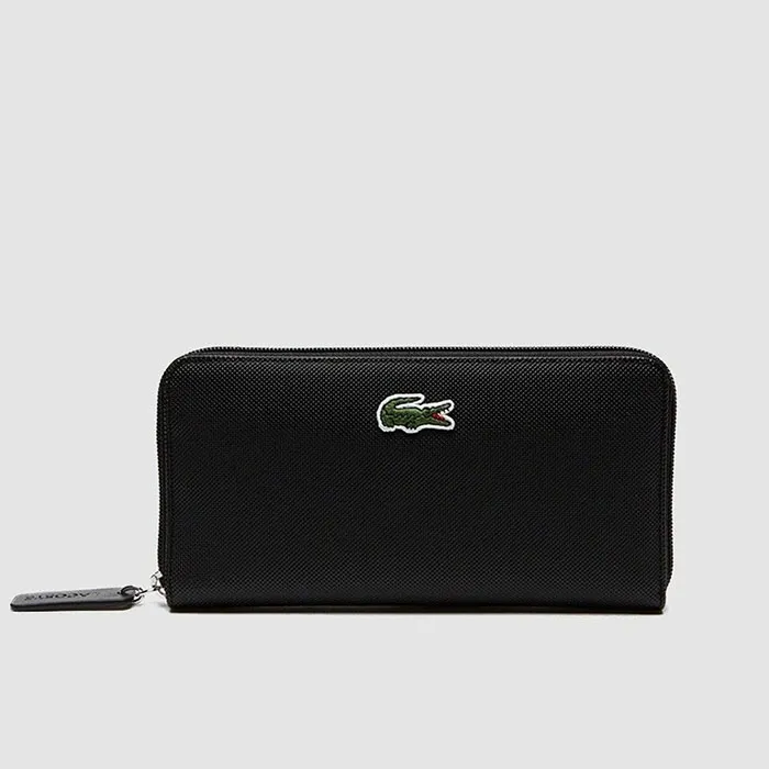 Ví Lacoste Women's Black Wallet With Zip Màu Đen