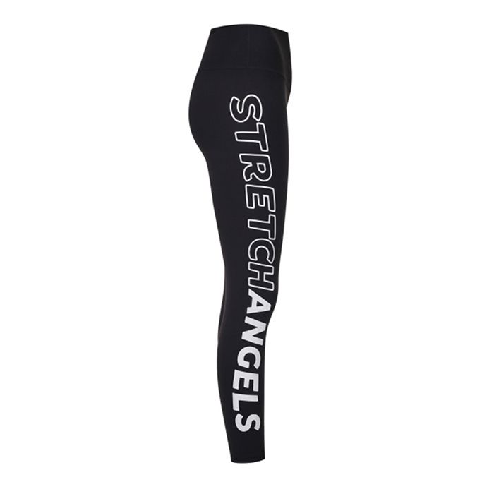 Quần Stretch Angels Big Logo Leggings Black SRLG01041-BK Màu Đen Size S - 2