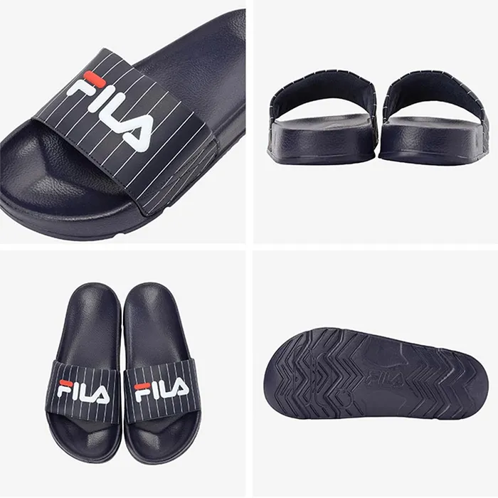 Dép Fila Drifter Stripe FS1SLA2022X NNV Màu Xanh Đen - Dép - Vua Hàng Hiệu