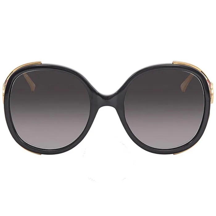 Kính Mát Gucci Grey Gradient Oval Sunglasses GG0226S 001 56