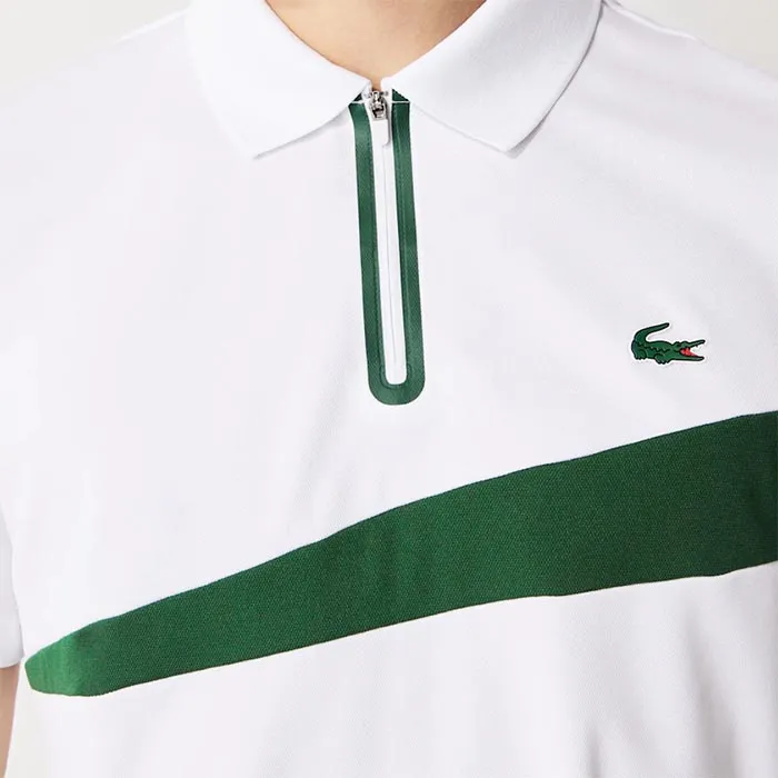 Áo Polo Men's Lacoste Sport Paneled Breathable Piqué Tennis Polo Shirt Màu Trắng Size M - Thời trang - Vua Hàng Hiệu