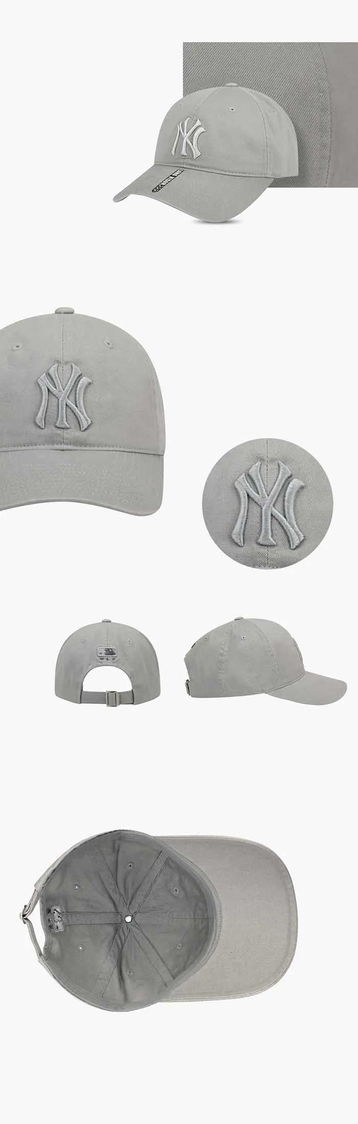 Mũ MLB Long Visor 32CP55111-50M Màu Xám - Mũ nón - Vua Hàng Hiệu