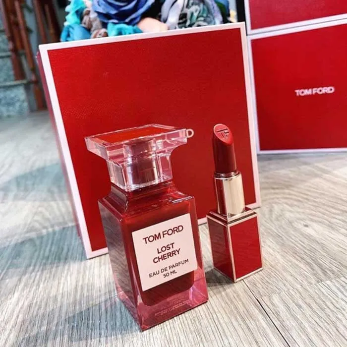 Set Nước Hoa, Son Tom Ford Lost Cherry (EDP 50ml, Lipstick Cherry 3g) - Nước hoa - Vua Hàng Hiệu