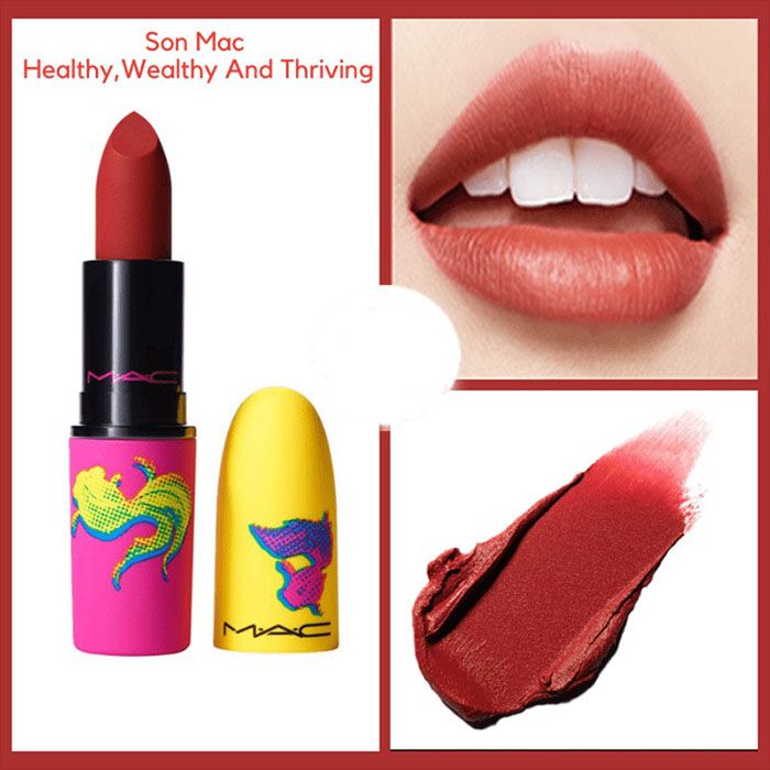 Son MAC Limited 2021 Healthy Wealthy And Thriving  Màu Đỏ Thuần - 2