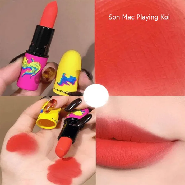 mac lipstick playing koi