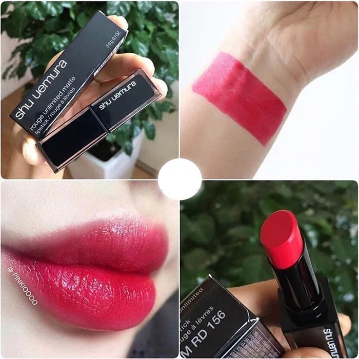Son Shu Uemura 156 Màu Đỏ Hồng - Son Môi - Vua Hàng Hiệu