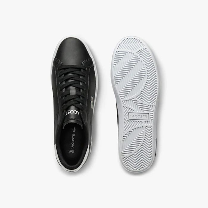 Giày Lacoste Men's Power Court Low Top Sneakers Màu Đen Size 39.5 1