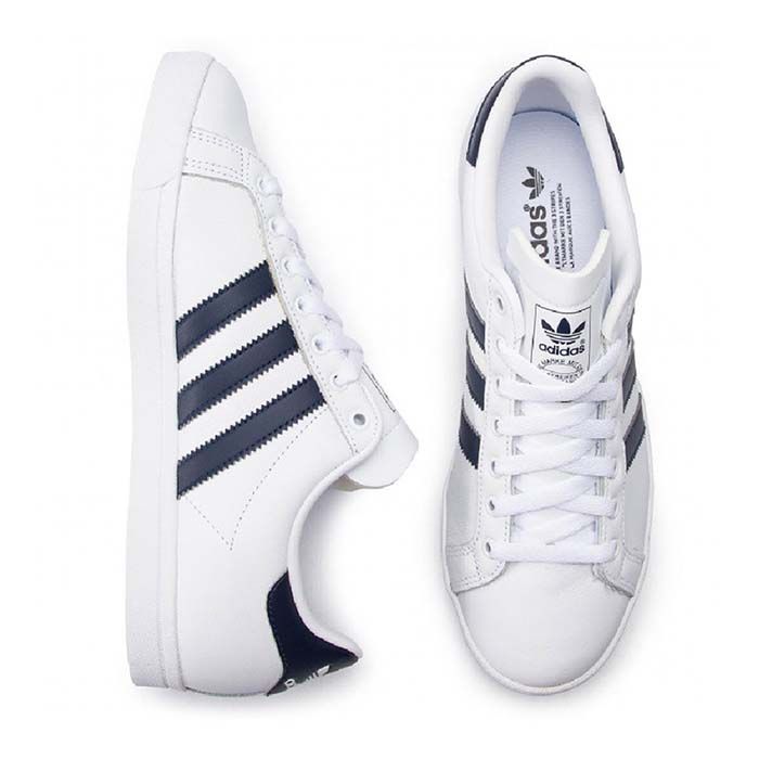 Giày Adidas Coast Star White Navy Màu Trắng Size 36.5 1