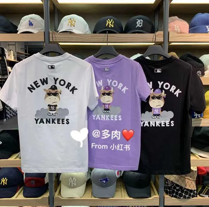Áo Phông MLB New York Yankees Cash Cow Short Sleeve T-shirt Màu Tím Size M - Thời trang - Vua Hàng Hiệu