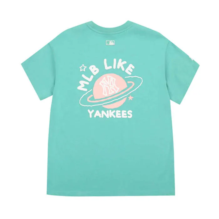 Áo Phông MLB Like Planet Short Sleeve T-Shirt New York Yankees Mint