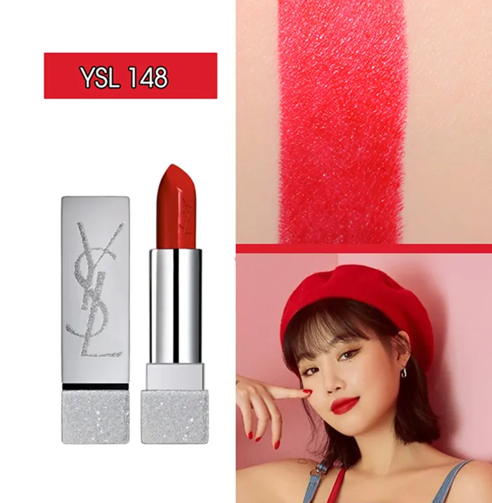 Son Yves Saint Laurent YSL 148 NYC Jungle Màu Đỏ Thuần - Limited Edition - Son Môi - Vua Hàng Hiệu