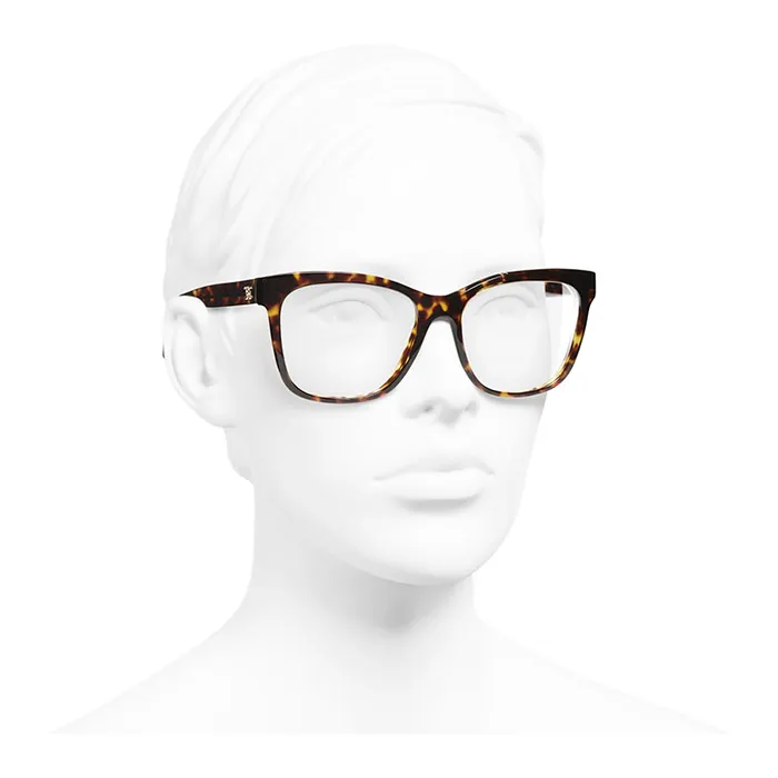 Kính Mắt Cận Chanel Square Eyeglasses Dark Tortoise A75208 X08101 V3714 - Kính mắt - Vua Hàng Hiệu