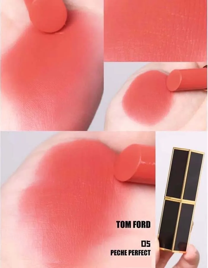 Son Tom Ford Lip Color Satin Matte 05 Peche Perfect Màu Cam San Hô - Son Môi - Vua Hàng Hiệu