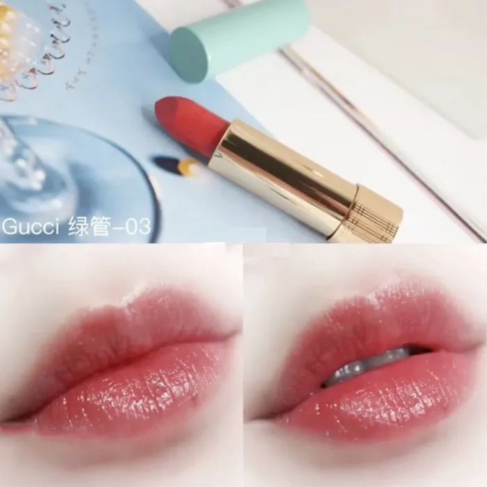 Son Dưỡng Gucci Baume À Lèvres 03 Rene Pink Màu Đỏ Hồng (New) - Son Môi - Vua Hàng Hiệu