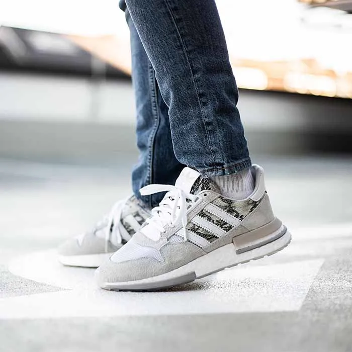 Giày Thể Thao Adidas ZX 500 RM White Grey Màu Xám
