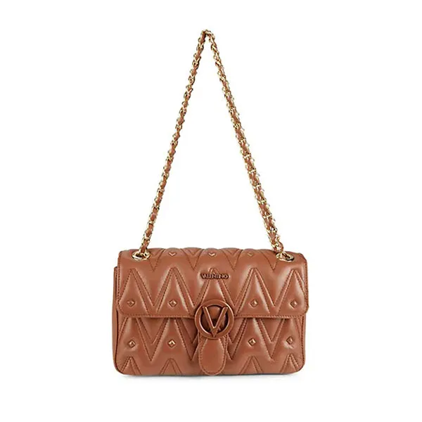 Túi Xách Valentino Antoinetted Leather Shoulder Bag Màu Nâu - Túi xách - Vua Hàng Hiệu