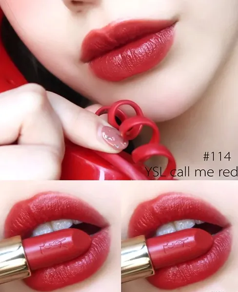 Son Yves Saint Laurent YSL I Love You So Pop Màu 114 Dial R.E.D Limited Edition Màu Đỏ Thuần
