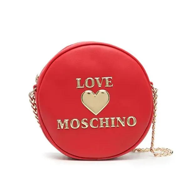 Túi Đeo Chéo Love Moschino Circular Crossbody Bag Màu Đỏ