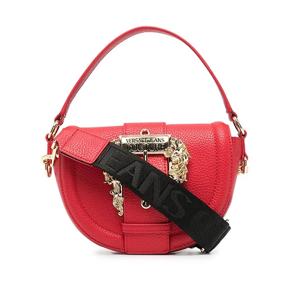 Túi Xách Versace Jeans Couture Logo-Buckle Shoulder Bag Màu Đỏ