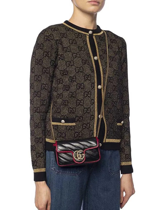 Túi Xách Gucci GG Marmont Super Mini Bag 574969 Màu Đen - Túi xách - Vua Hàng Hiệu