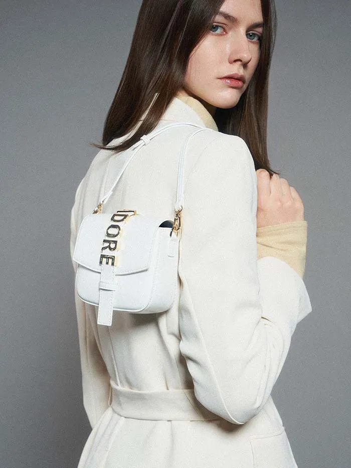 Túi Đeo Vai Nữ Charles & Keith CNK Girls Adore Crossbody Bag Màu Trắng