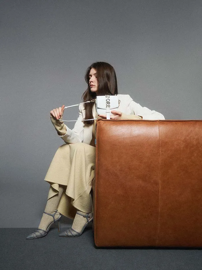 Túi Đeo Vai Nữ Charles & Keith CNK Girls Adore Crossbody Bag Màu Trắng