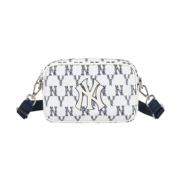Túi Đeo Chéo MLB Monogram Crayon New York Yankees 32BGDR111-50N Màu Trắng