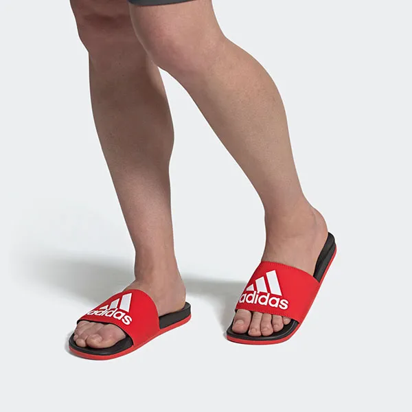 Dép Quai Ngang Adidas Adilette CG Logo F34722 Màu Đỏ - Dép - Vua Hàng Hiệu