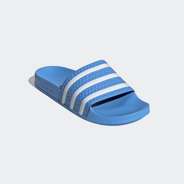 Dép Quai Ngang Adidas Slides Real Blue Cloud White Màu Xanh Blue - 1