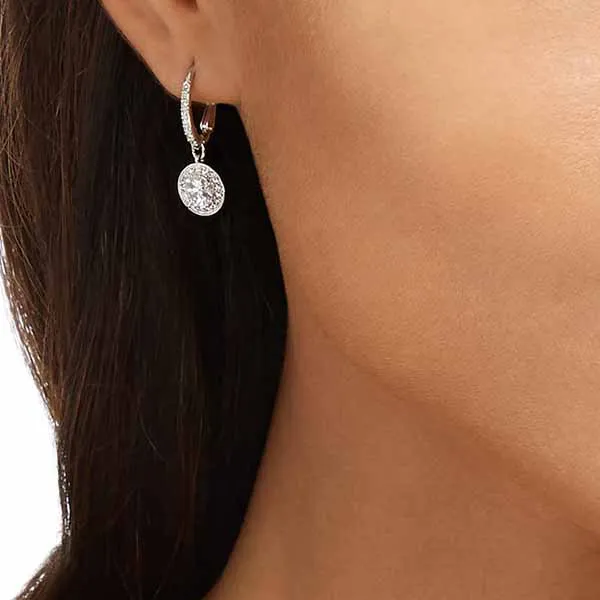 Khuyên Tai Swarovski Angelic Pierced Earrings White Rhodium Plated 5142721 Màu Bạc - Trang sức - Vua Hàng Hiệu
