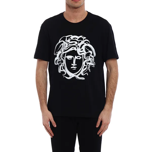 Áo Thun Versace Medusa Paint Black Tee Màu Đen
