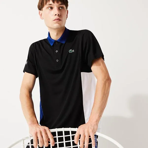 Áo Polo Lacoste Men's Sport Colourblock Mesh Breathable Piqué Tennis Polo Shirt Size L - Thời trang - Vua Hàng Hiệu