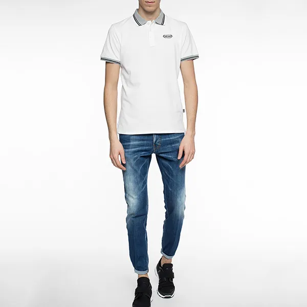 Áo Polo Just Cavalli Logo-Embroidered S01GC0452 Màu Trắng Size S - Thời trang - Vua Hàng Hiệu
