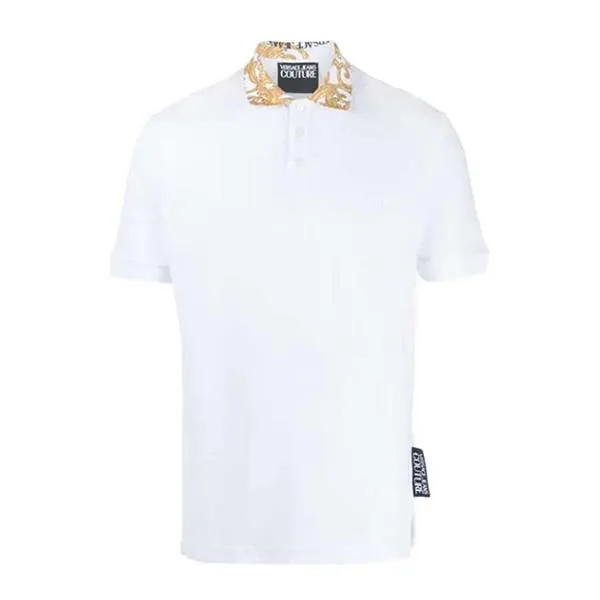 Áo Polo Versace Jeans Couture Baroque Collar Shirt Màu Trắng - Thời trang - Vua Hàng Hiệu
