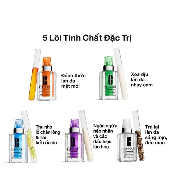 Kem Dưỡng Làm Dịu Da Kích Ứng Clinique ID Hydrating Jelly Kèm Lõi Tinh Chất Xanh Lá Cây 115ml - Mỹ phẩm - Vua Hàng Hiệu